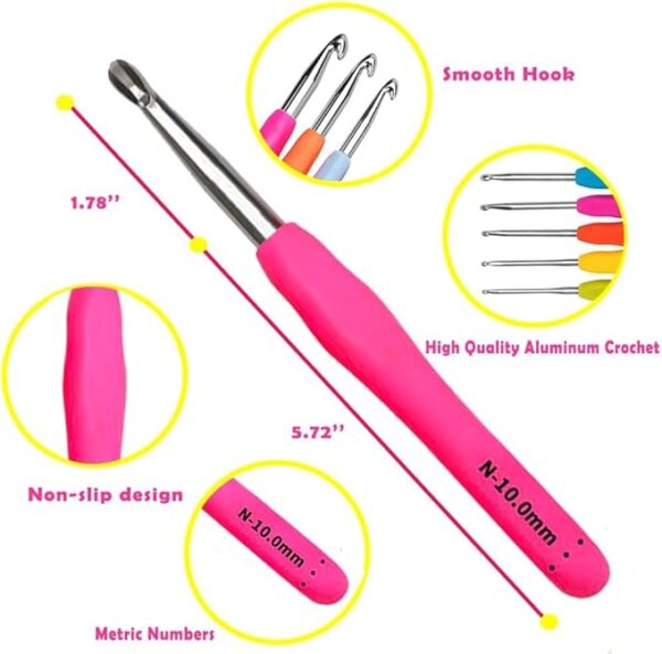 14 Size Crochet Hooks Set - Image 2