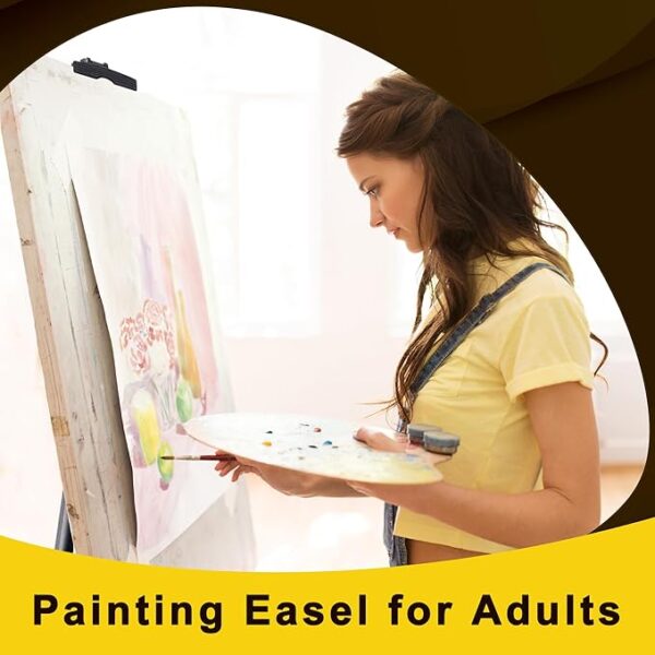 Easel for Painting Art Easel Stand for Adults 17" to 66" Portable Easel Stand for Sign Table Top - Image 2