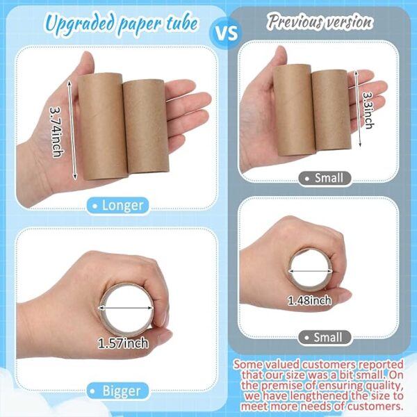 100 Packs Cardboard Tubes for Craft - Image 2