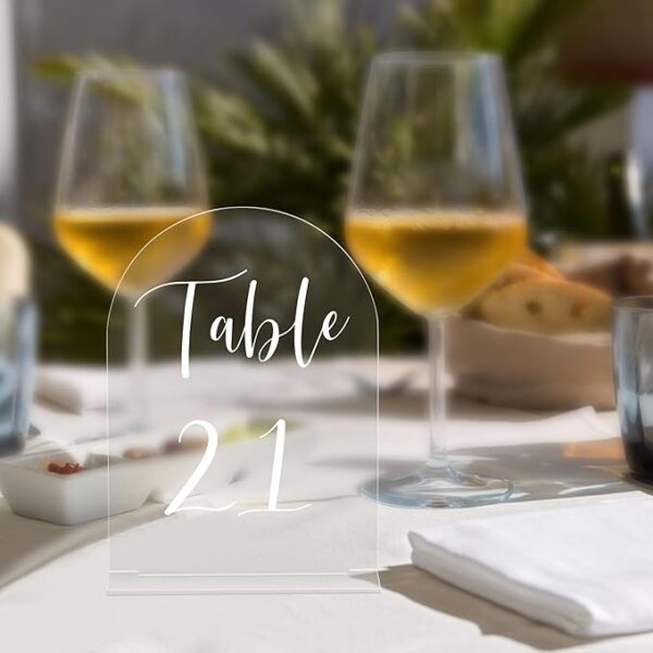 Perfect Acrylic Table Numbers for Wedding Receptions - Image 2