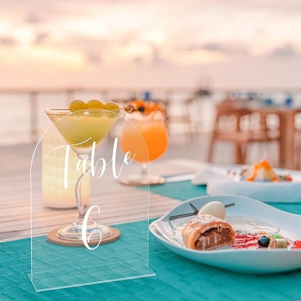 Perfect Acrylic Table Numbers for Wedding Receptions - Image 3