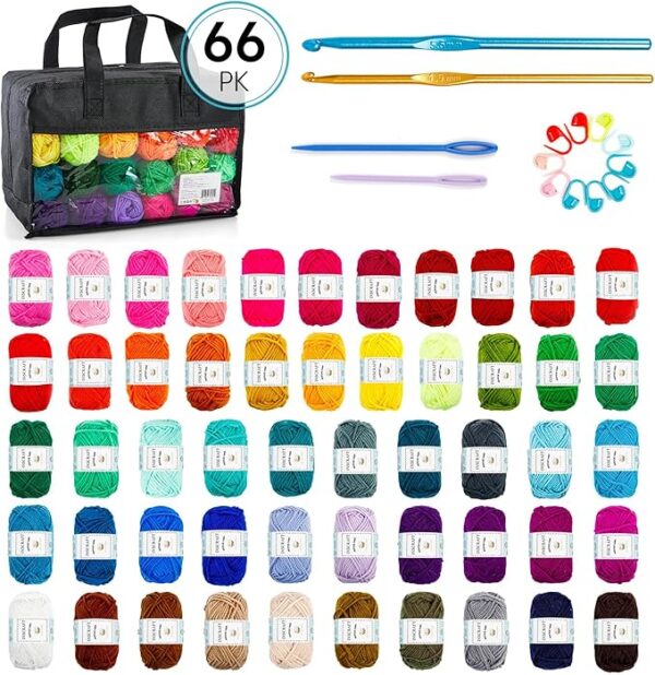 52 Acrylic Yarn Skeins - Image 2