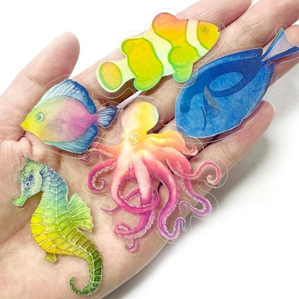 100Pcs Holographic Animal Stickers
