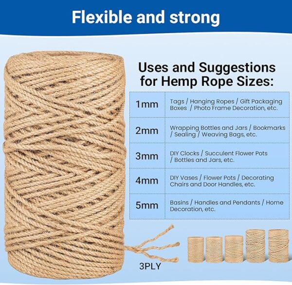 Natural Jute Twine String - Image 3