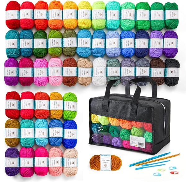 52 Acrylic Yarn Skeins