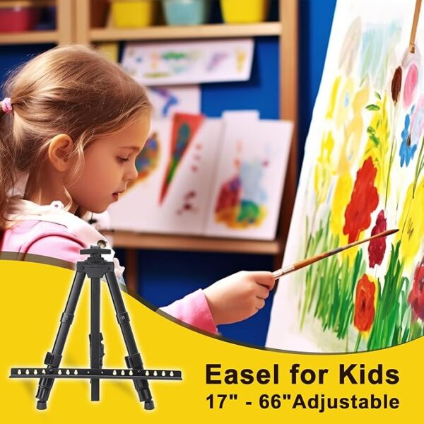 Easel for Painting Art Easel Stand for Adults 17" to 66" Portable Easel Stand for Sign Table Top - Image 3