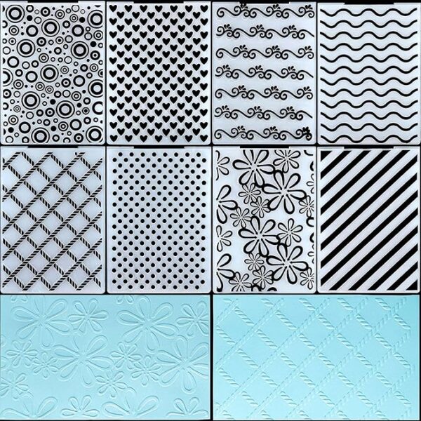 Template Paper Card Heart Folders for Card Making